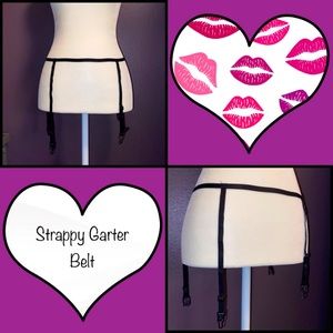 2/$8 Black Strap Garter Belt
